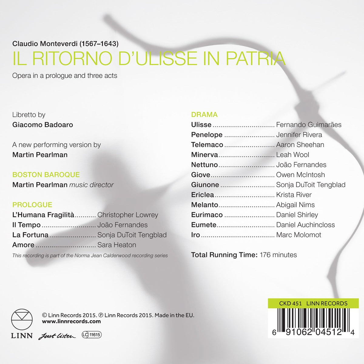 Monteverdi: Il ritorno d'Ulisse in patria, SV 325