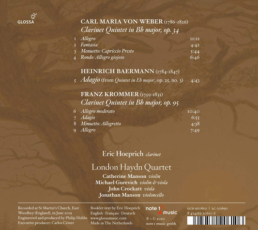 CLARINET QUINTETS