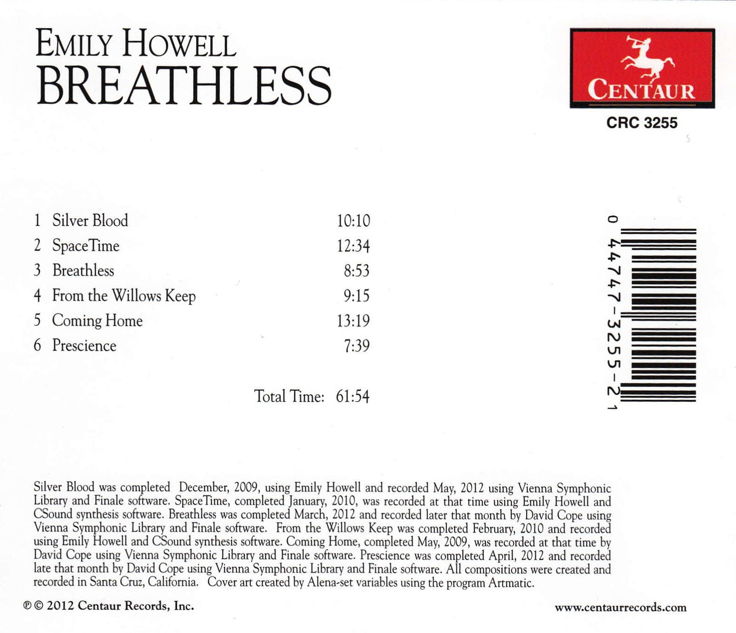 Emily Howell: Breathless