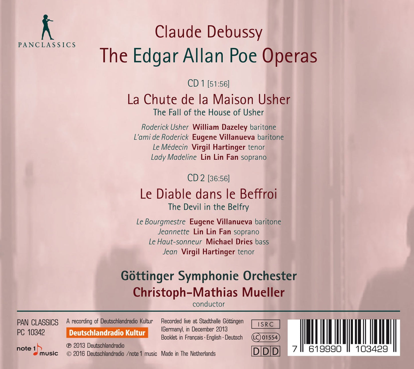Debussy: La chûte de la maison Usher, L. 112 & Le diable dan