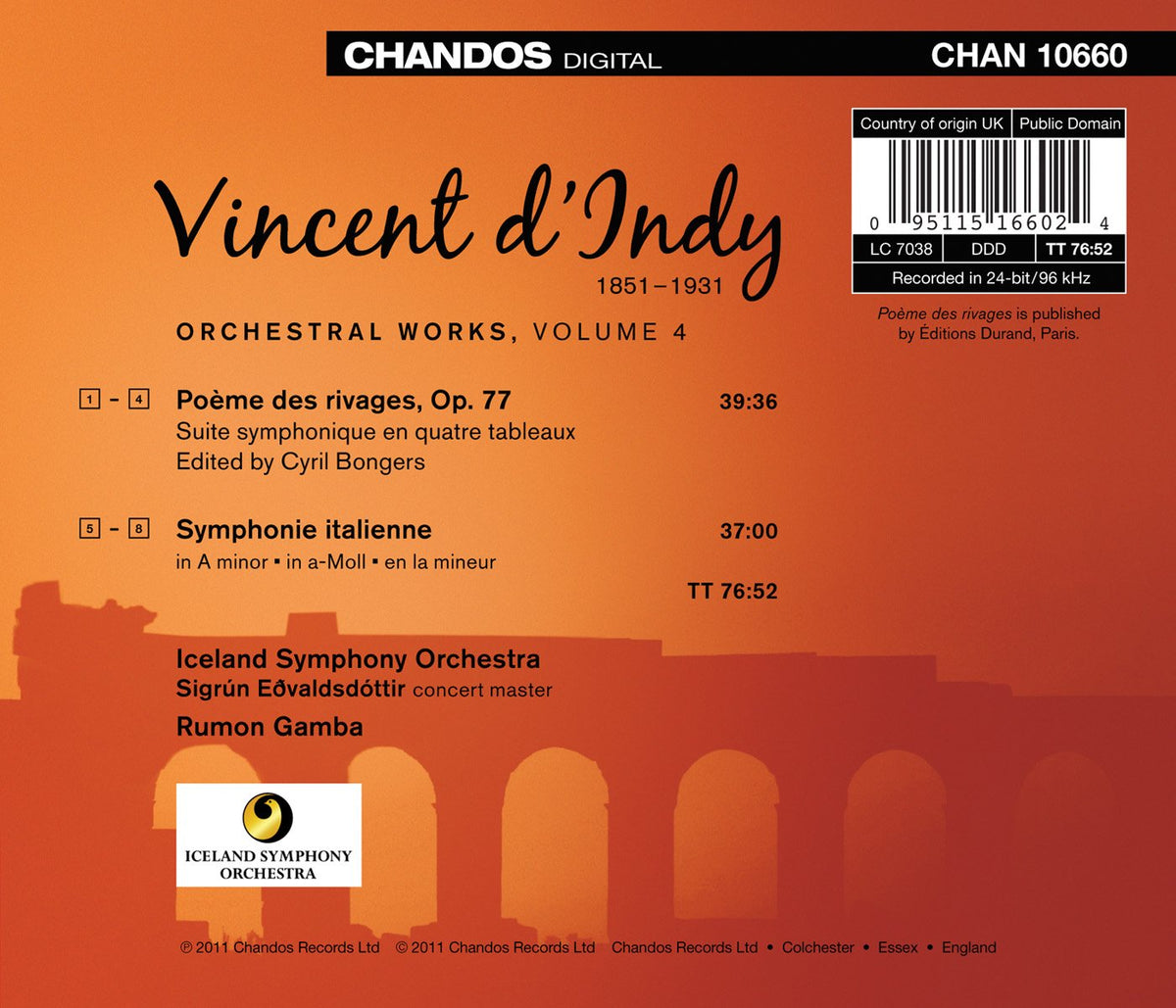 d'Indy: Orchestral Works, Vol. 4