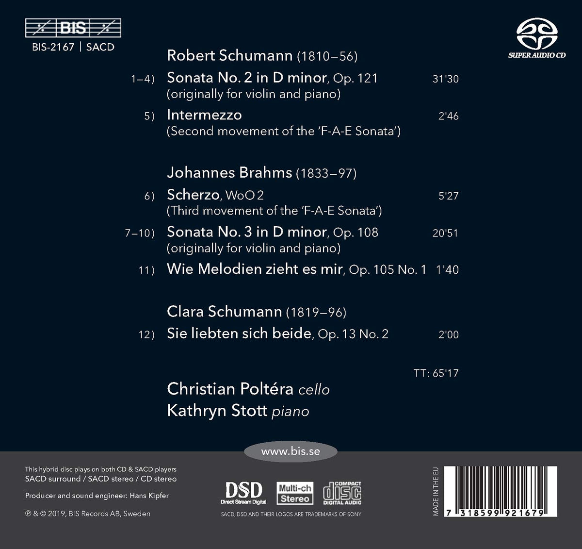Schumann - Brahms: Sonatas and Songs
