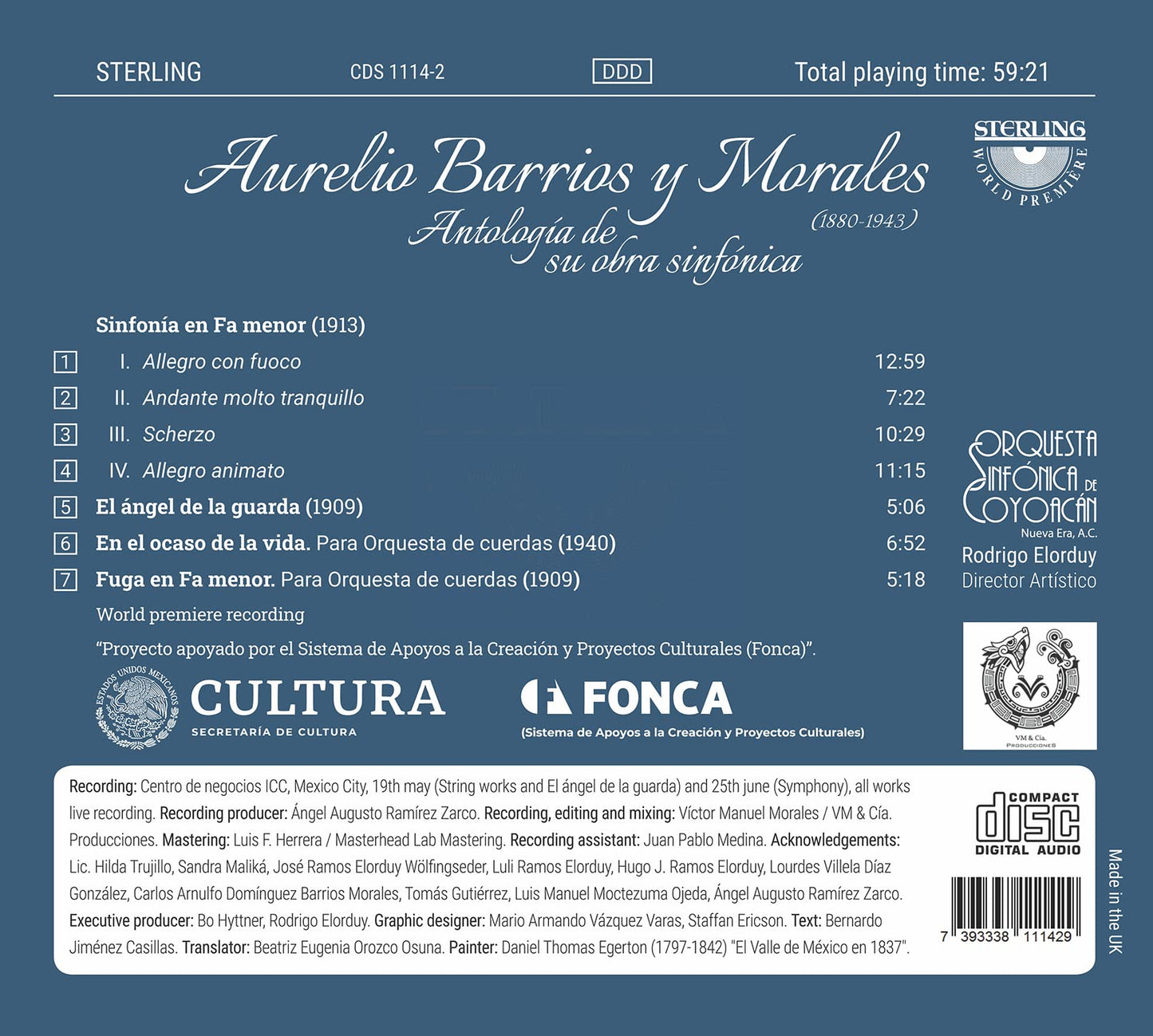 Barrios y Morales: Anthology of His Symphonic Work