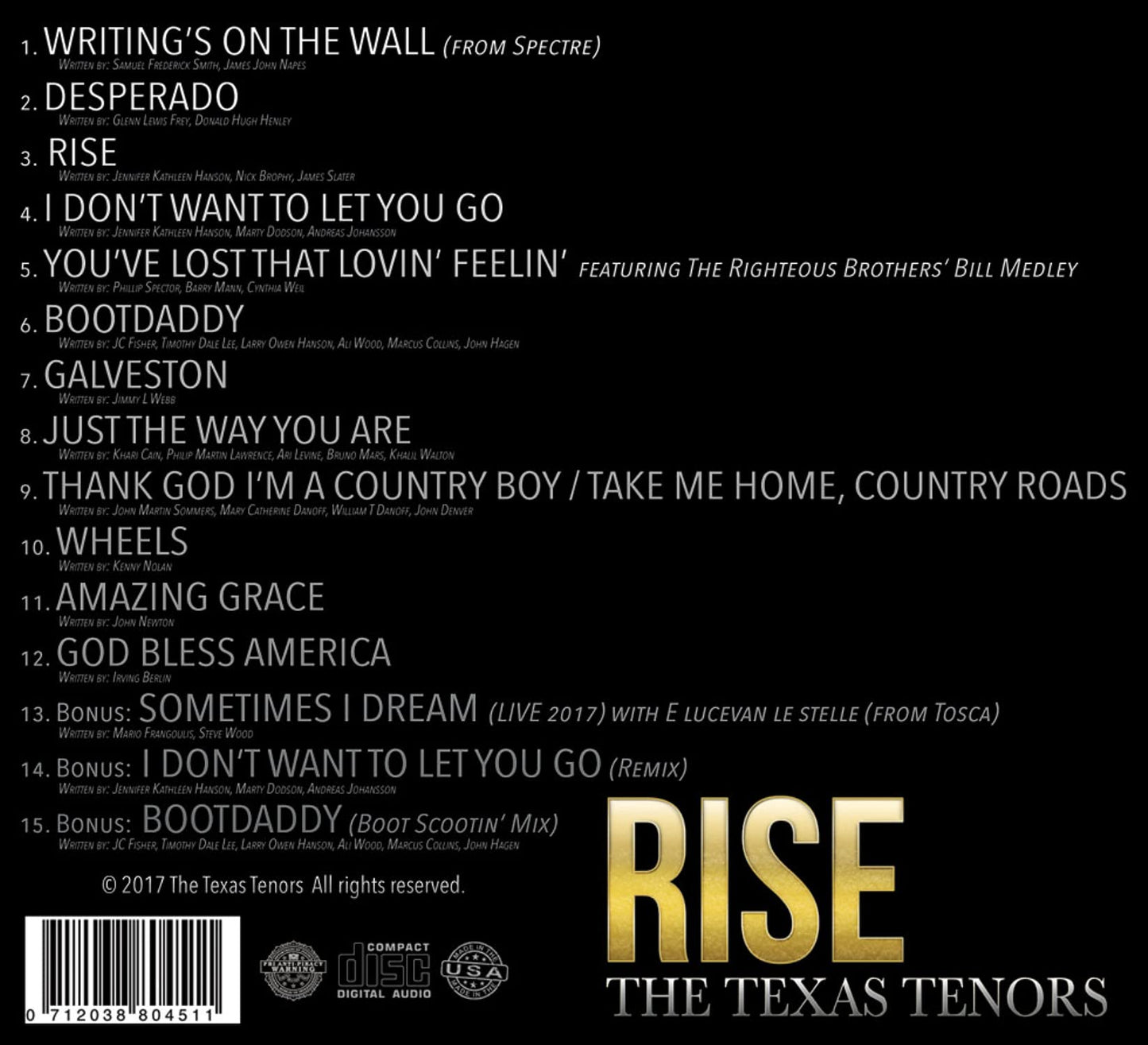 Rise / The Texas Tenors