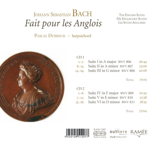 Pascal Dubreuil -Bach: Fait pour les Anglois
