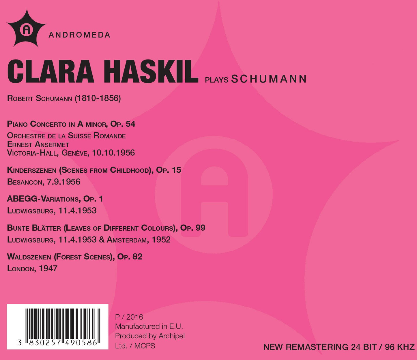 Schumann: Works for Piano (Live)
