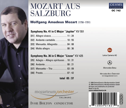 Mozart, W.A.: Symphonies Nos. 36, "Linz" and 41, "Jupiter"
