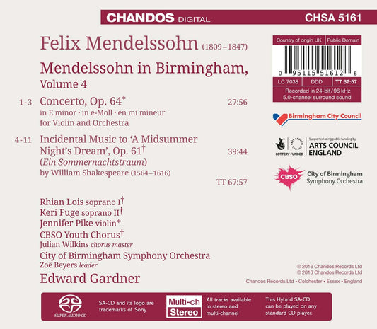 Mendelssohn in Birmingham, Vol. 4