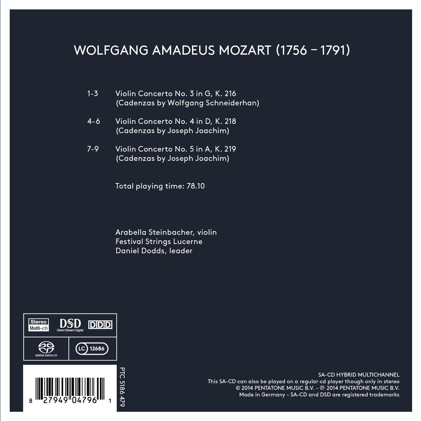 Mozart: Violin Concertos Nos. 3, 4 & 5