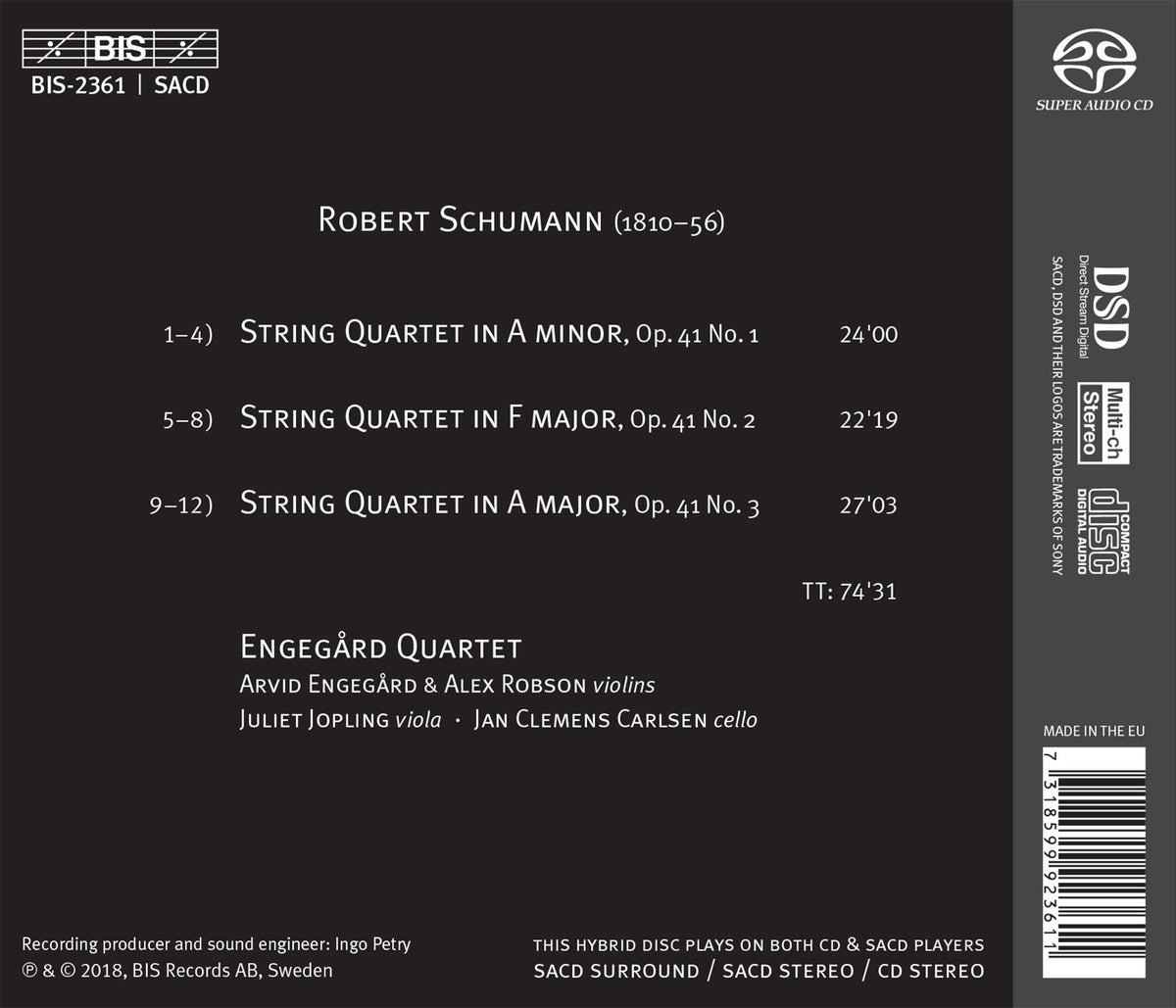 Schumann: The String Quartets