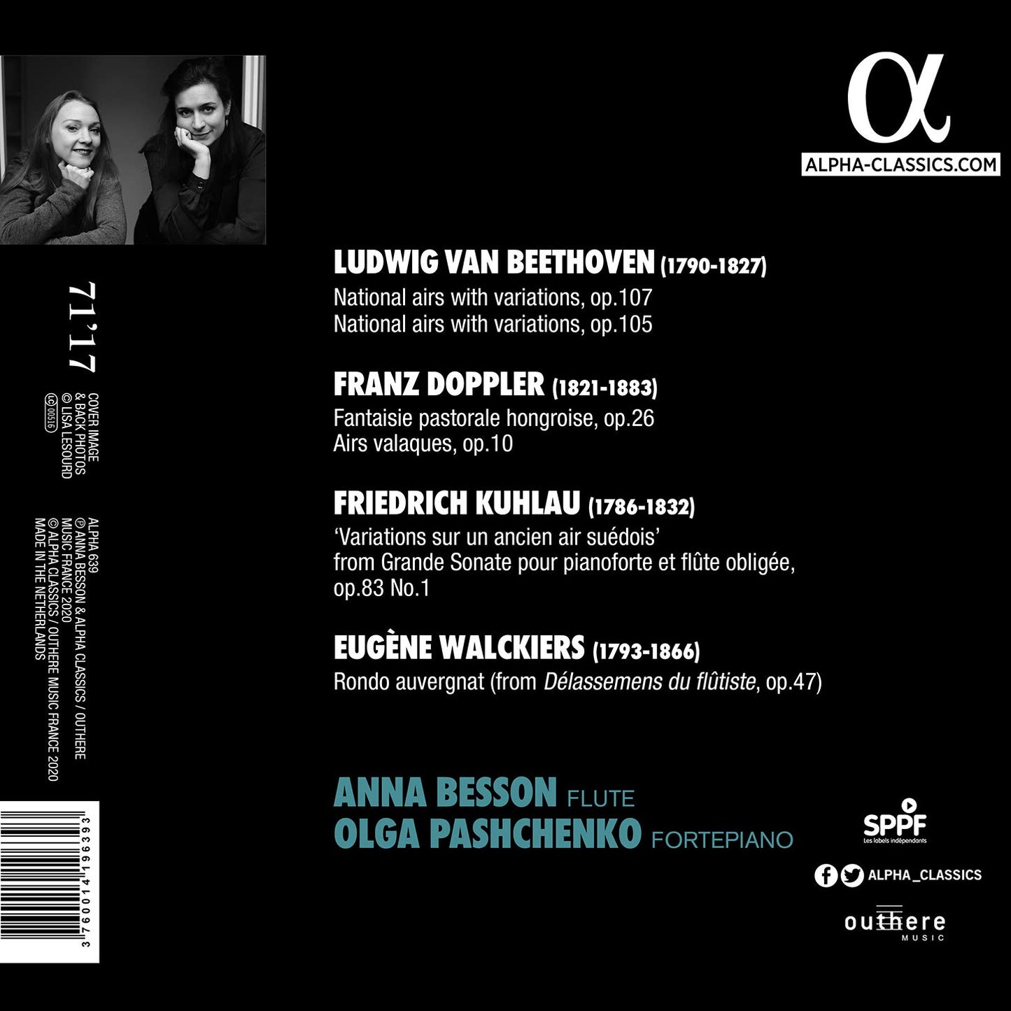 Variations On Folk Songs - Beethoven, Kuhlau & Doppler
