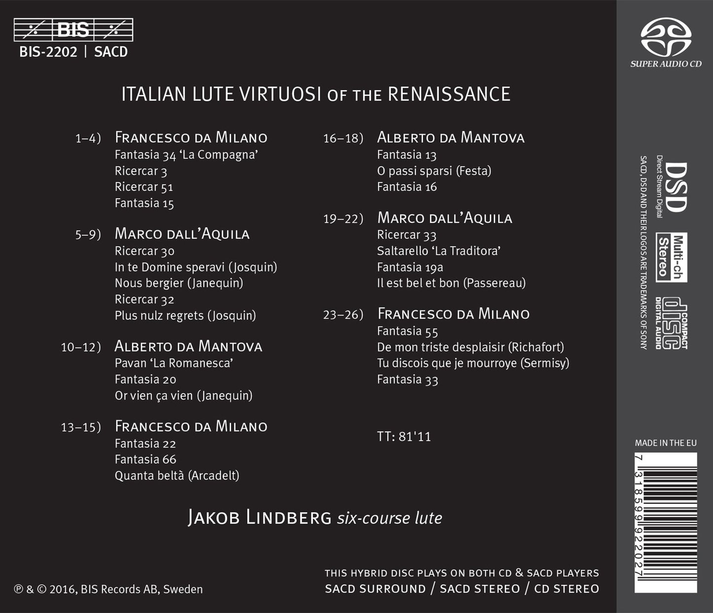 Italian Lute Virtuosi of the Renaissance
