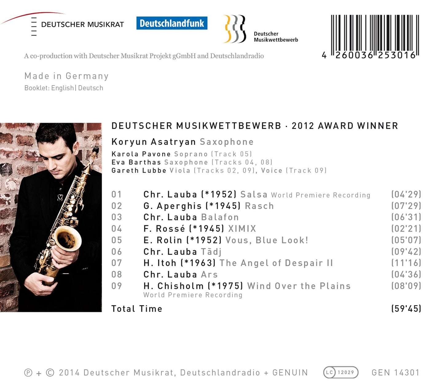 Koryun Asatryan: Saxophone