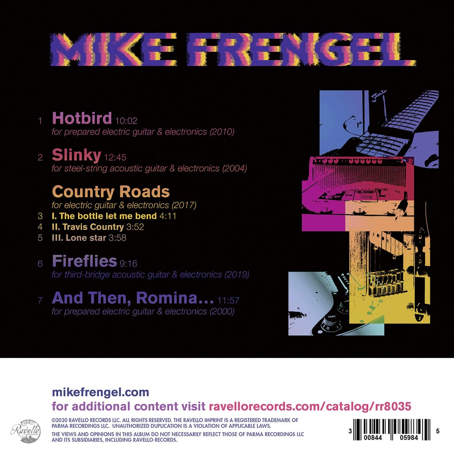 Frengel, M.: Music for Guitar and Electronics