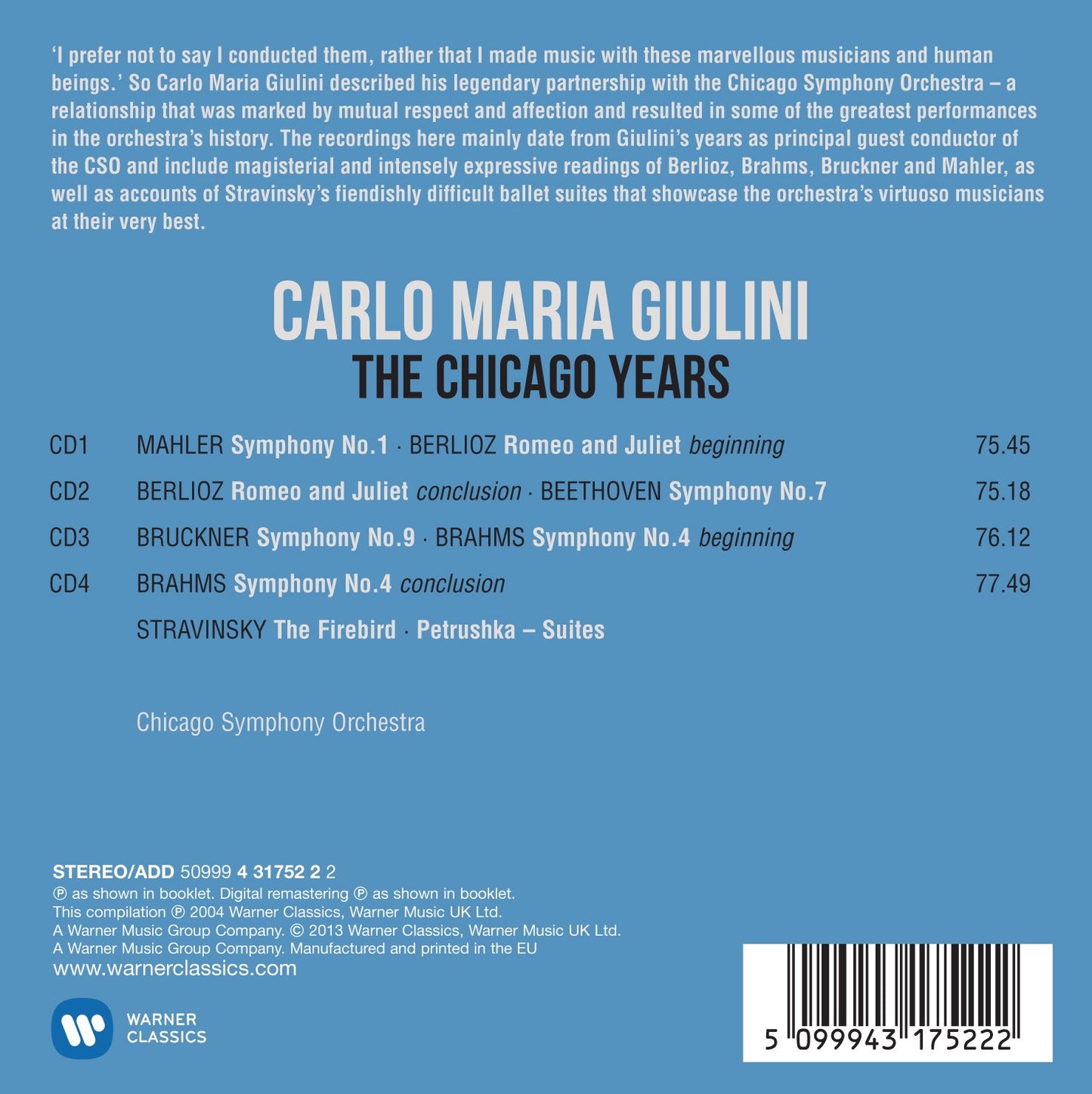 GIULINI: CHICAGO YEARS