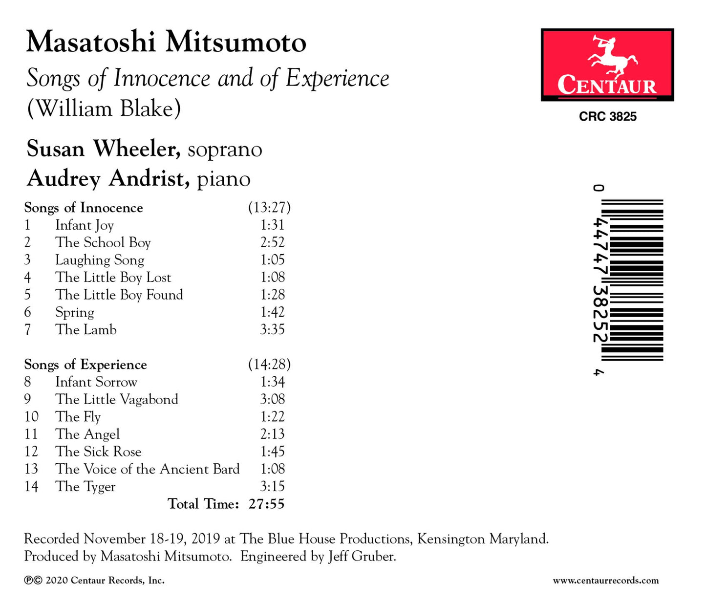 Mitsumoto: Songs of Innocence and of Experience