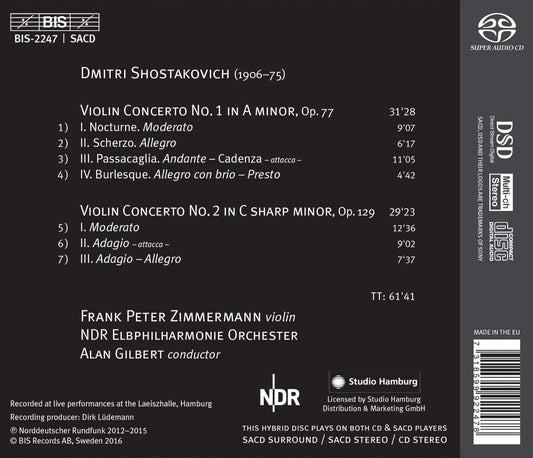 Shostakovich: Violin Concertos Nos. 1 & 2
