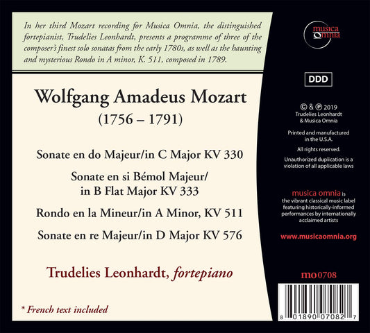 Mozart: Sonatas, K. 330, K. 333, K. 576 / Rondo, K. 511