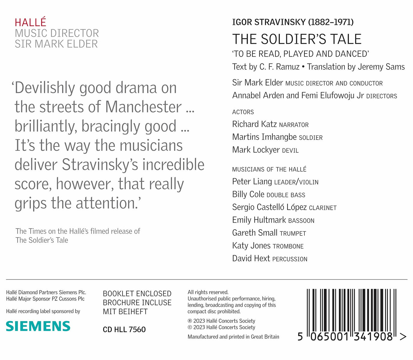 Stravinsky: The Soldier's Tale