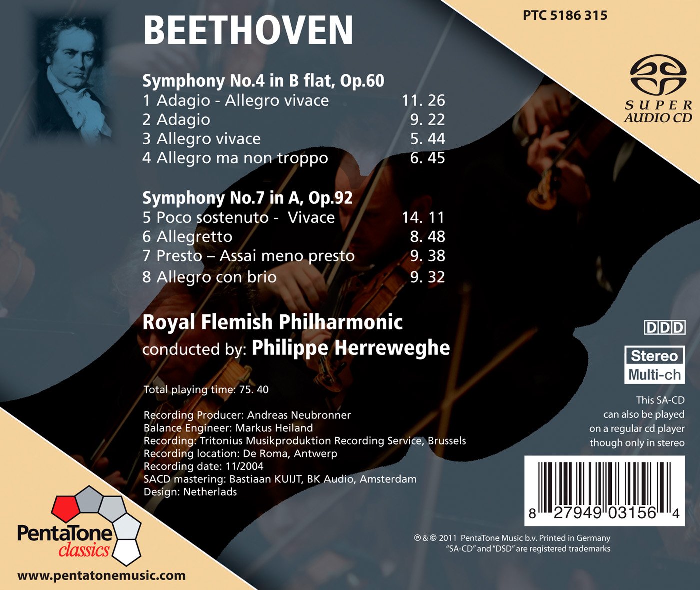 Beethoven: Symphonies 4 & 7