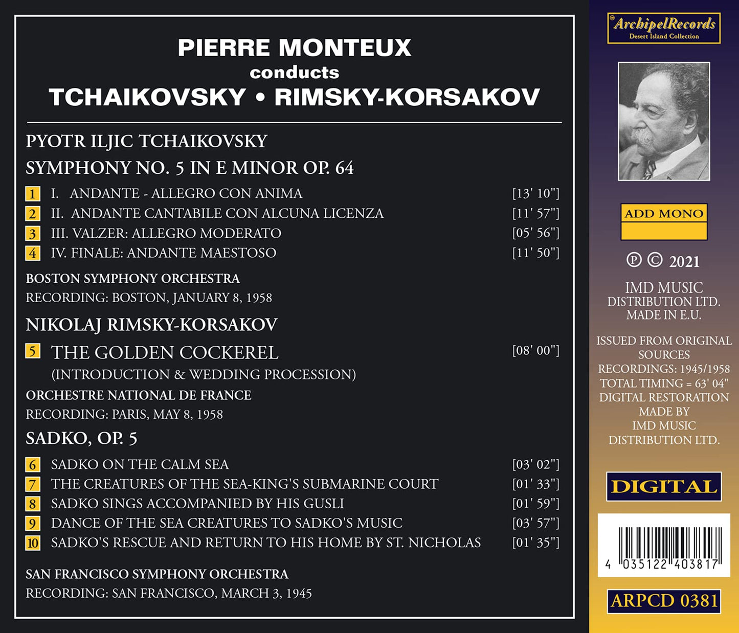 SINFONIE NR. 5 KORSAKOV GOLDEN