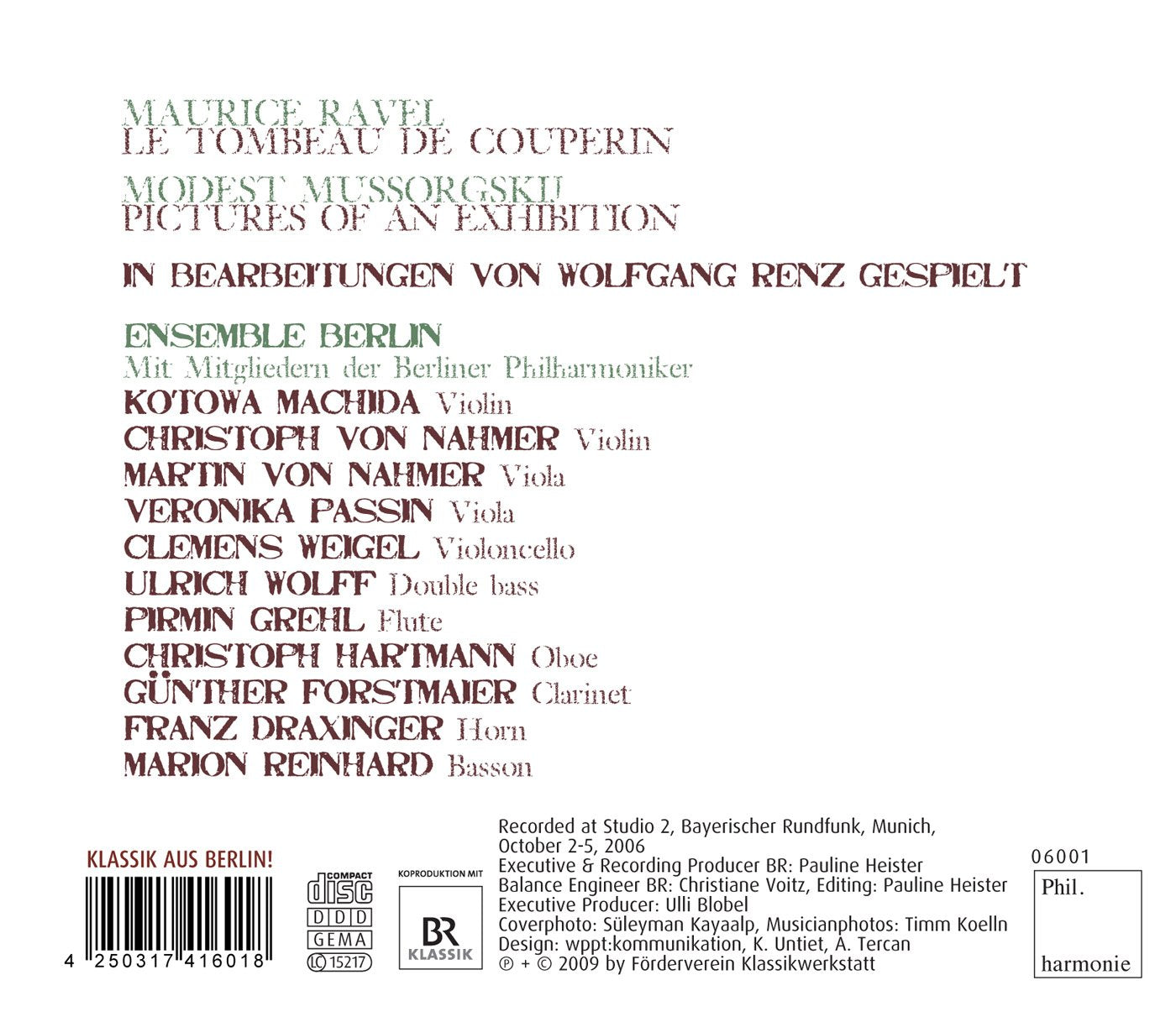 Mussorgsky: Pictures at an Exhibition - Ravel: Le tombeau de
