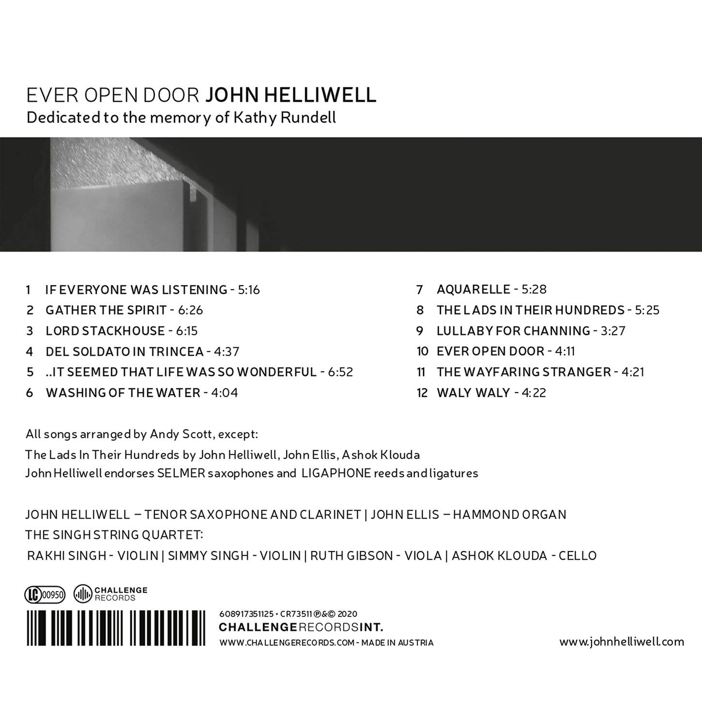 Ever Open Door  John Helliwell