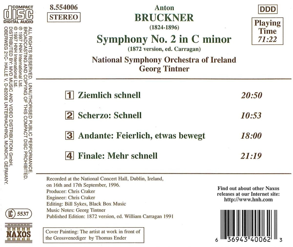 Bruckner: Symphony No. 2 in C Minor, WAB 102 (1872 Version)