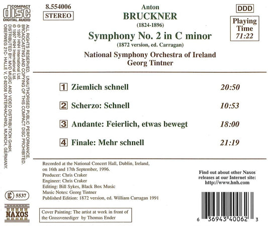 Bruckner: Symphony No. 2 in C Minor, WAB 102 (1872 Version)
