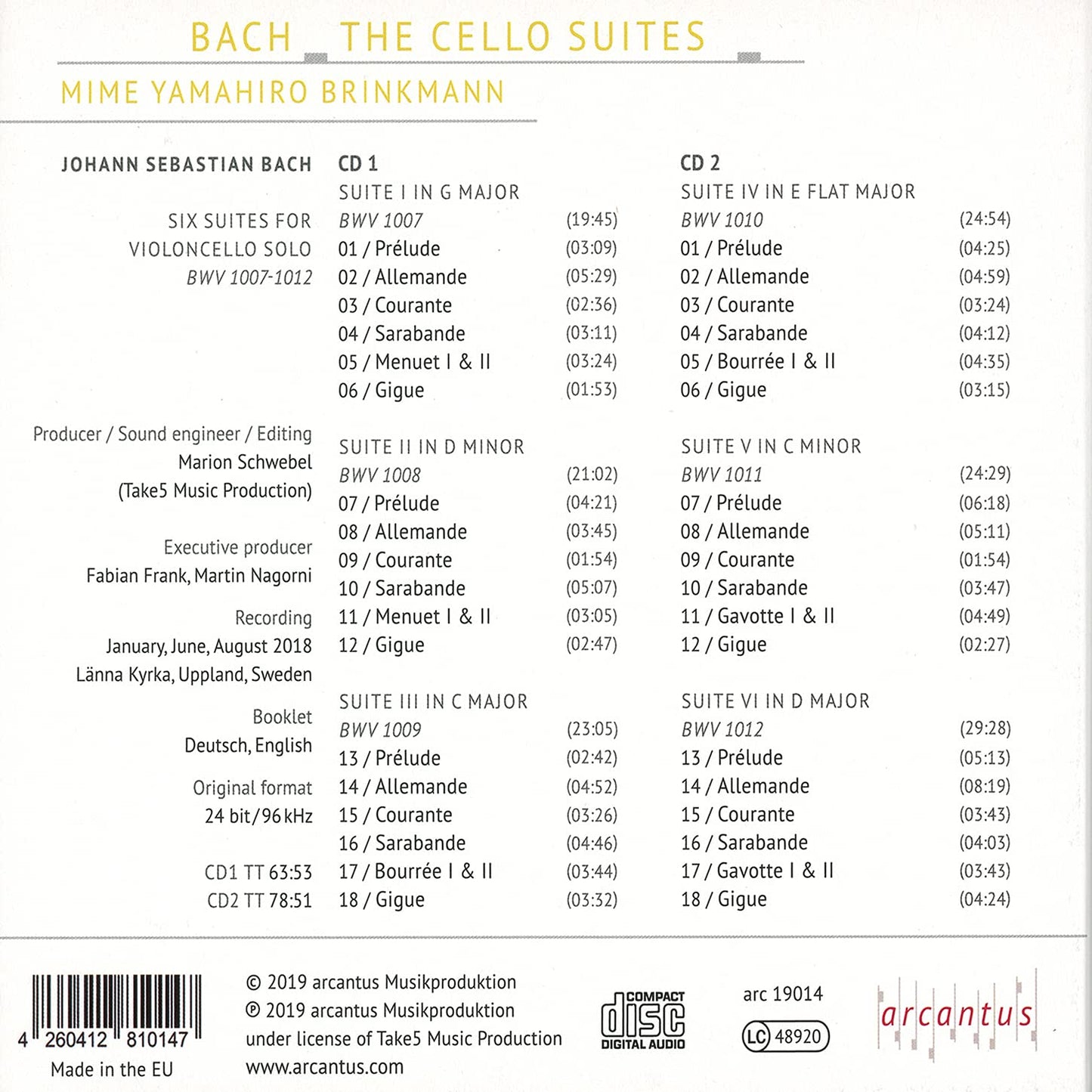 THE CELLO SUITES