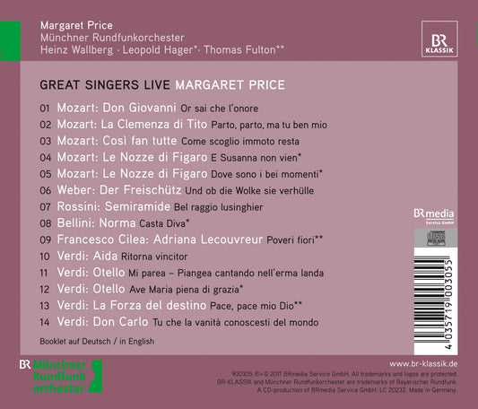 Great Singers Live: Margaret Price