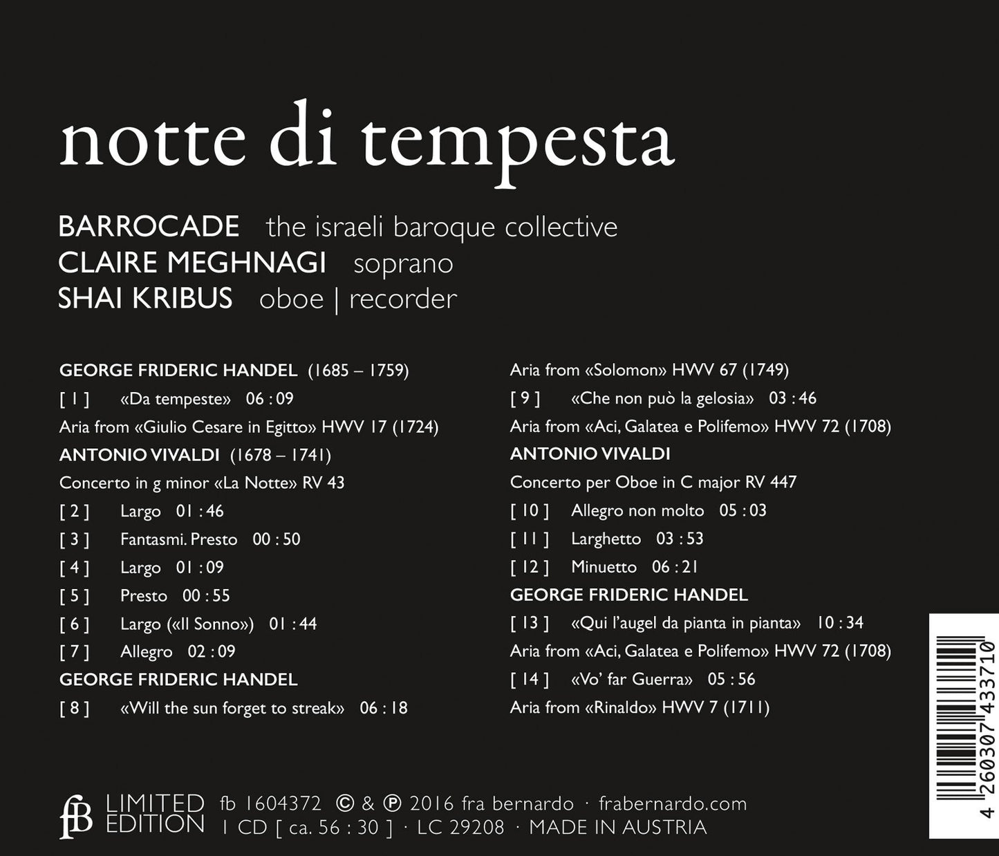 Handel & Vivaldi: Notte di tempesta