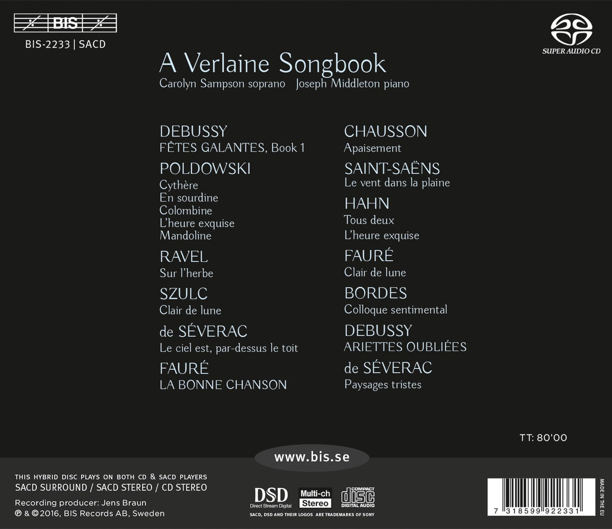 A Verlaine Songbook