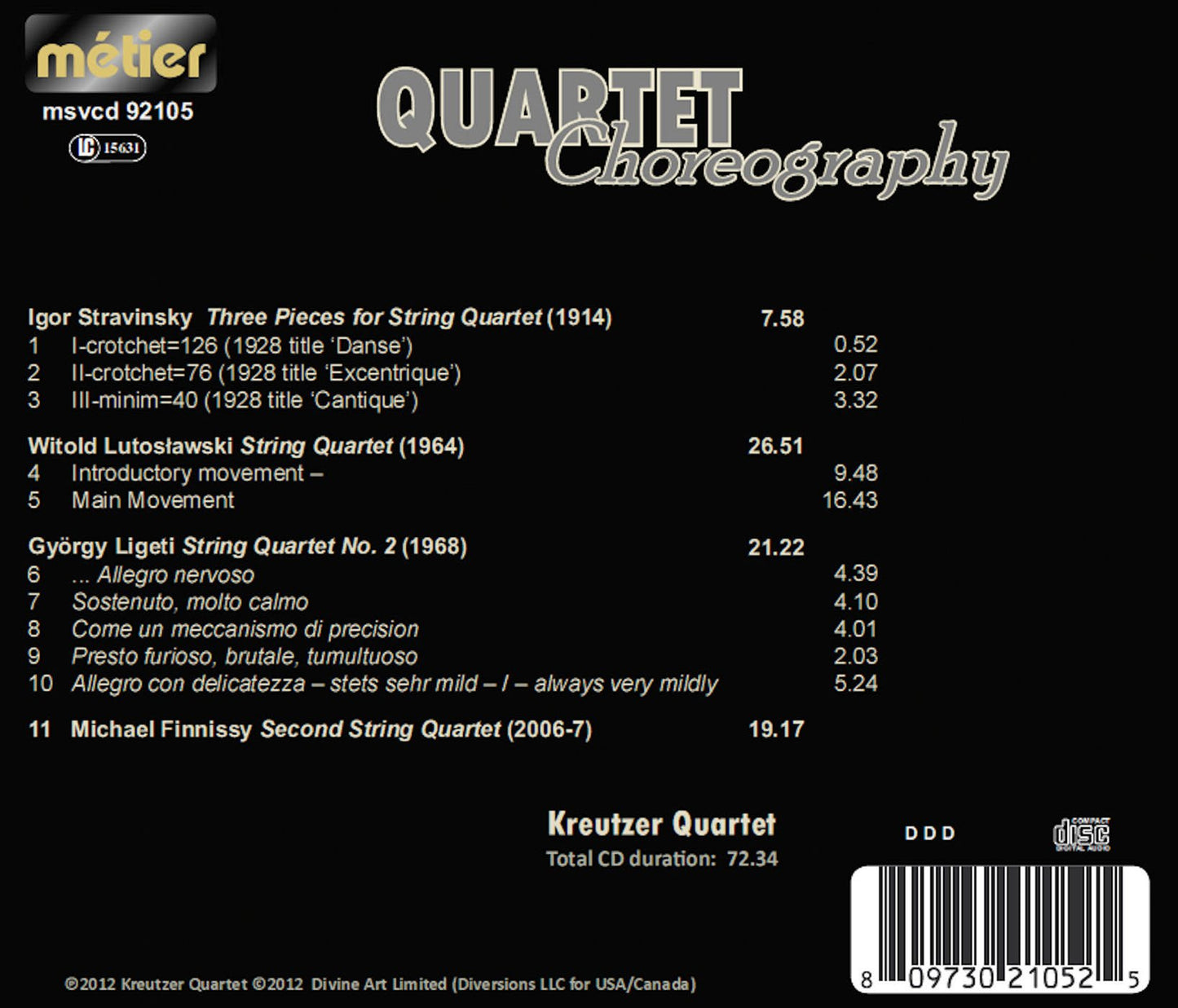 Quartet Choreography Soundtrack