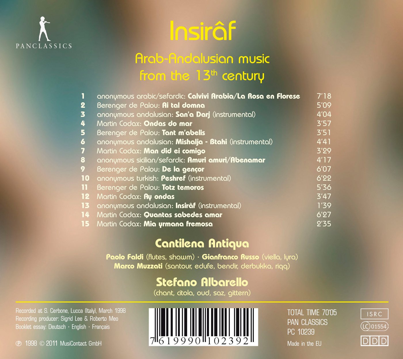 Insiraf: Arab-Andalusian Music from the 13th Century
