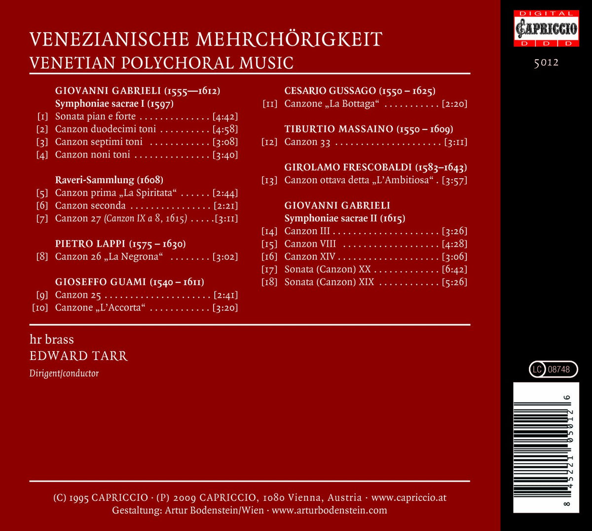 Chamber Music (Baroque Italian) - Gabrieli, G. / Lappi, P. /