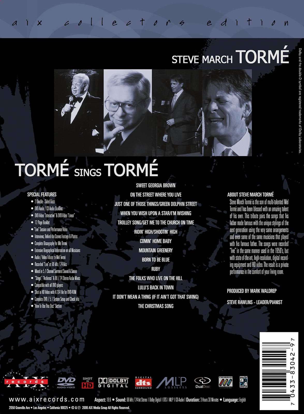 TORMÉ SINGS TORMÉ