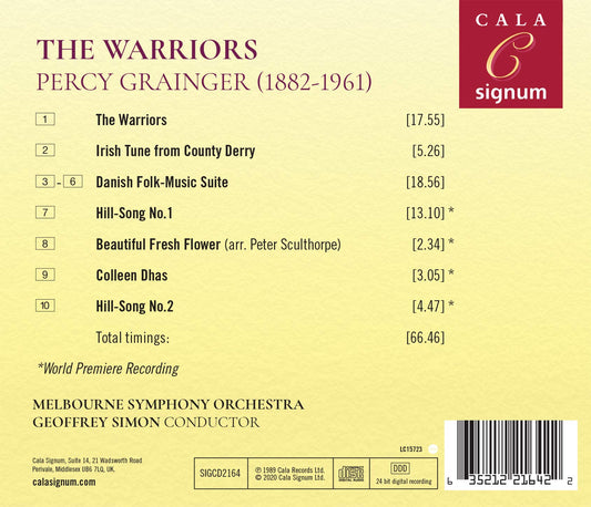 Grainger: The Warriors, Danish Folk-music Suite, Hill-songs