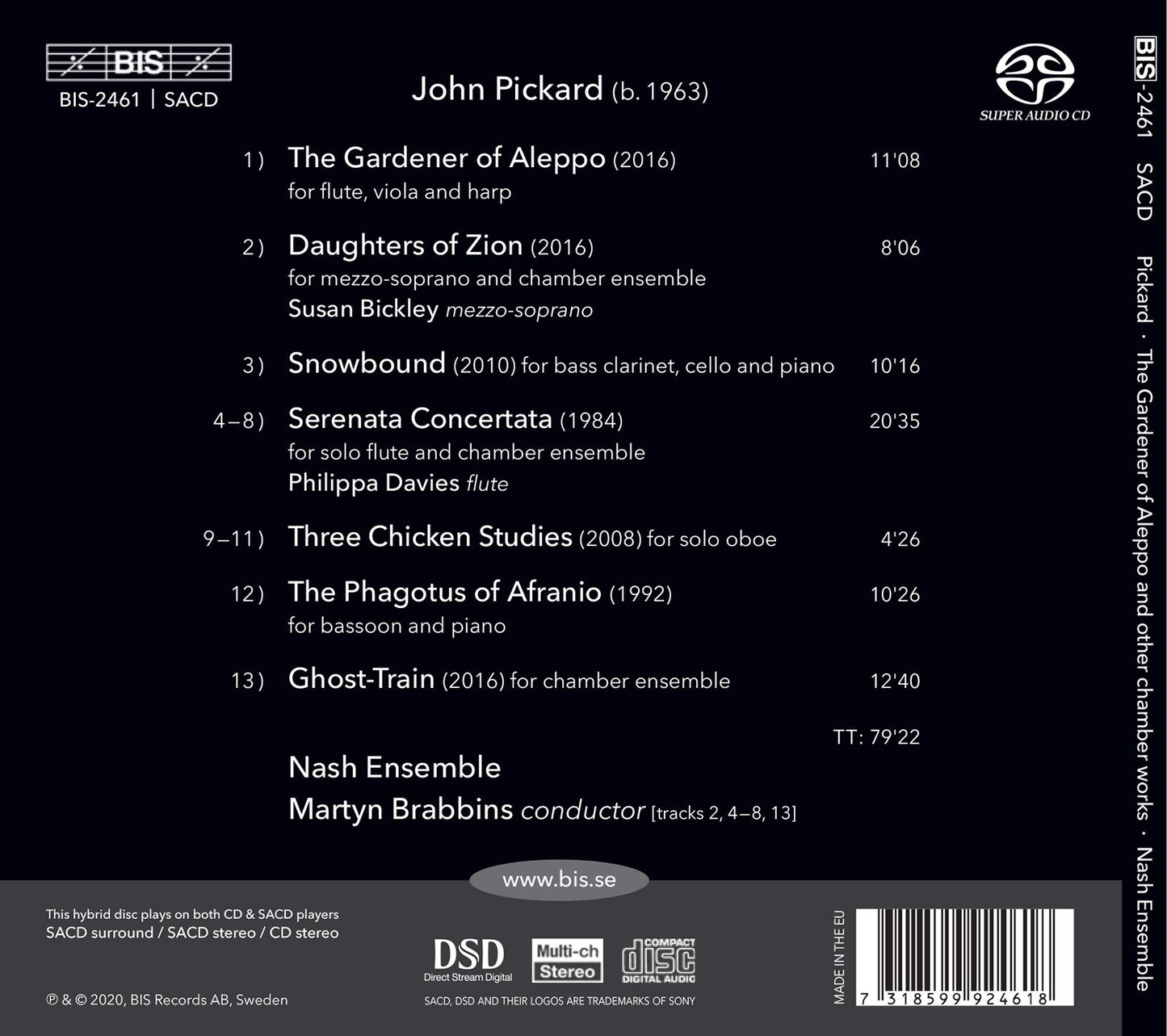 The Gardener of Aleppo: Chamber Works by John Pickard