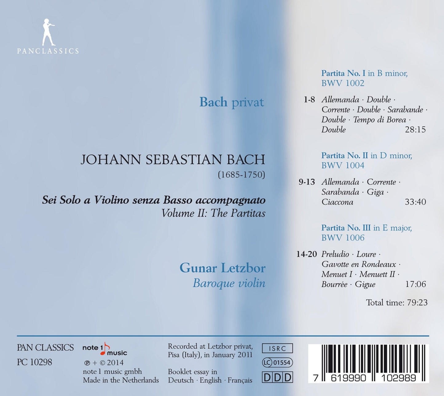 Bach: Violin Partitas