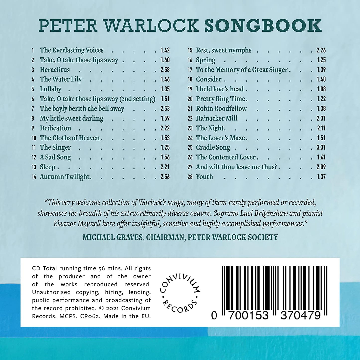 PETER WARLOCK SONGBOOK