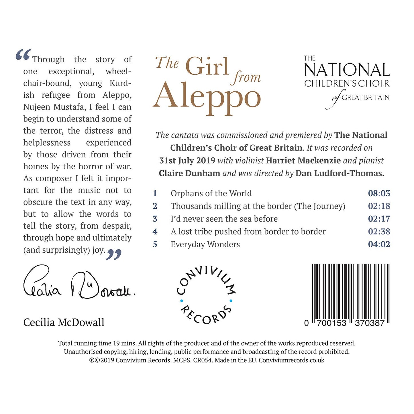McDowall: The Girl from Aleppo
