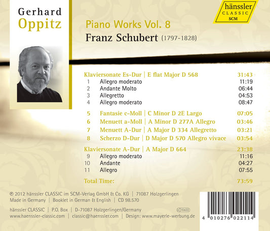 Schubert: Piano Works, Vol. 8