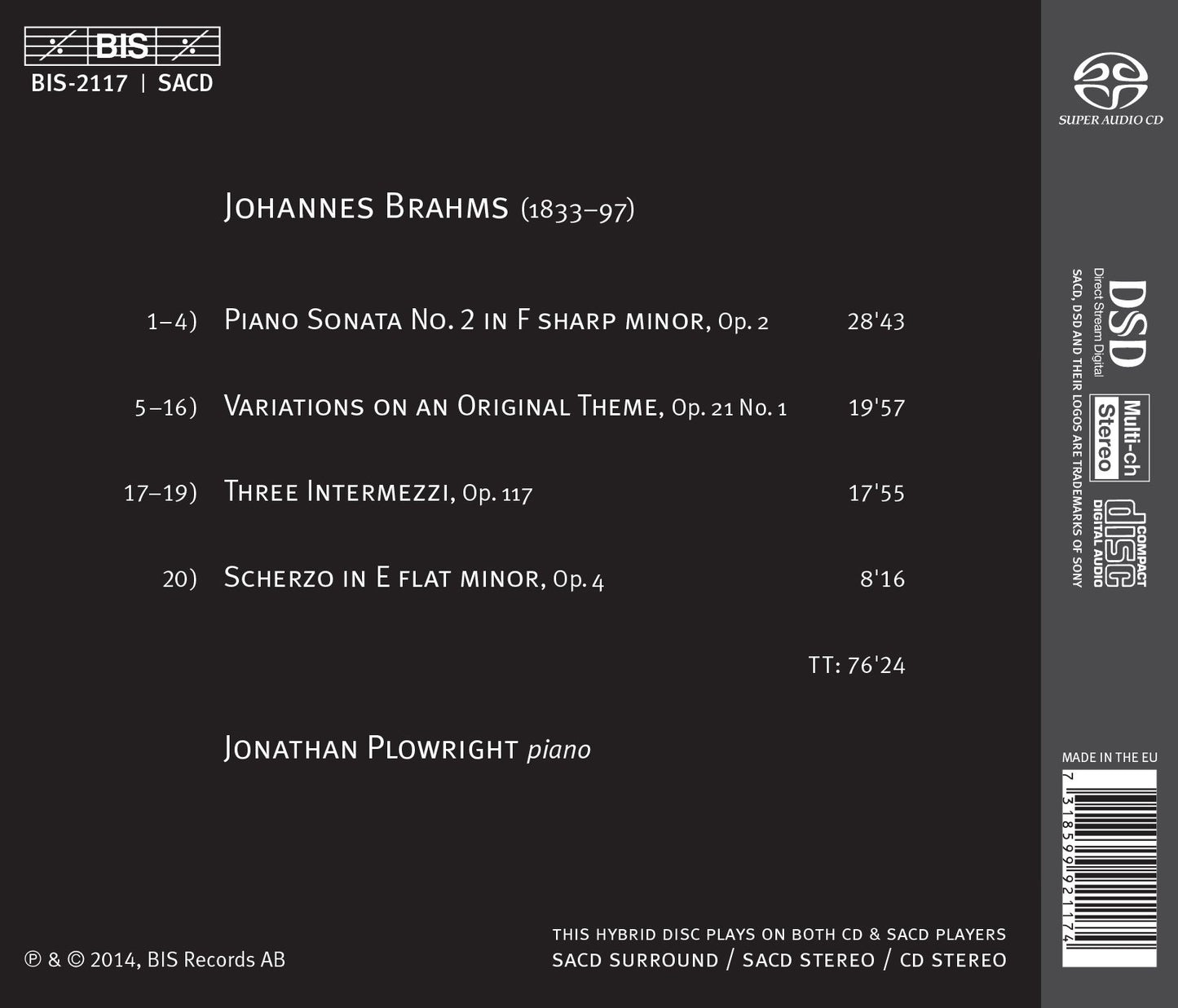 Brahms: Piano Works