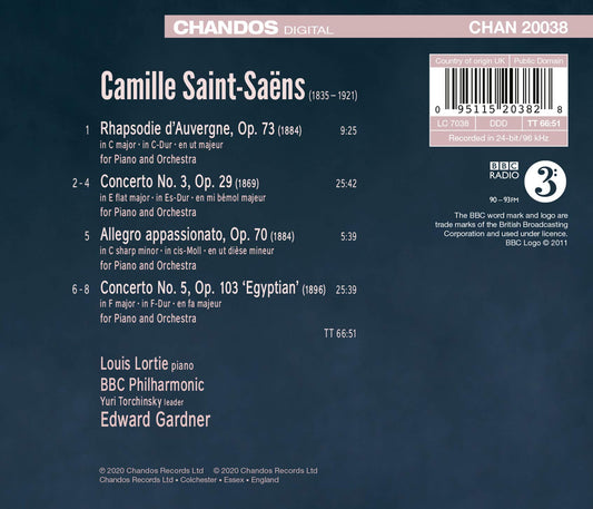 Saint-Saëns: Piano Concertos Nos. 3 & 5