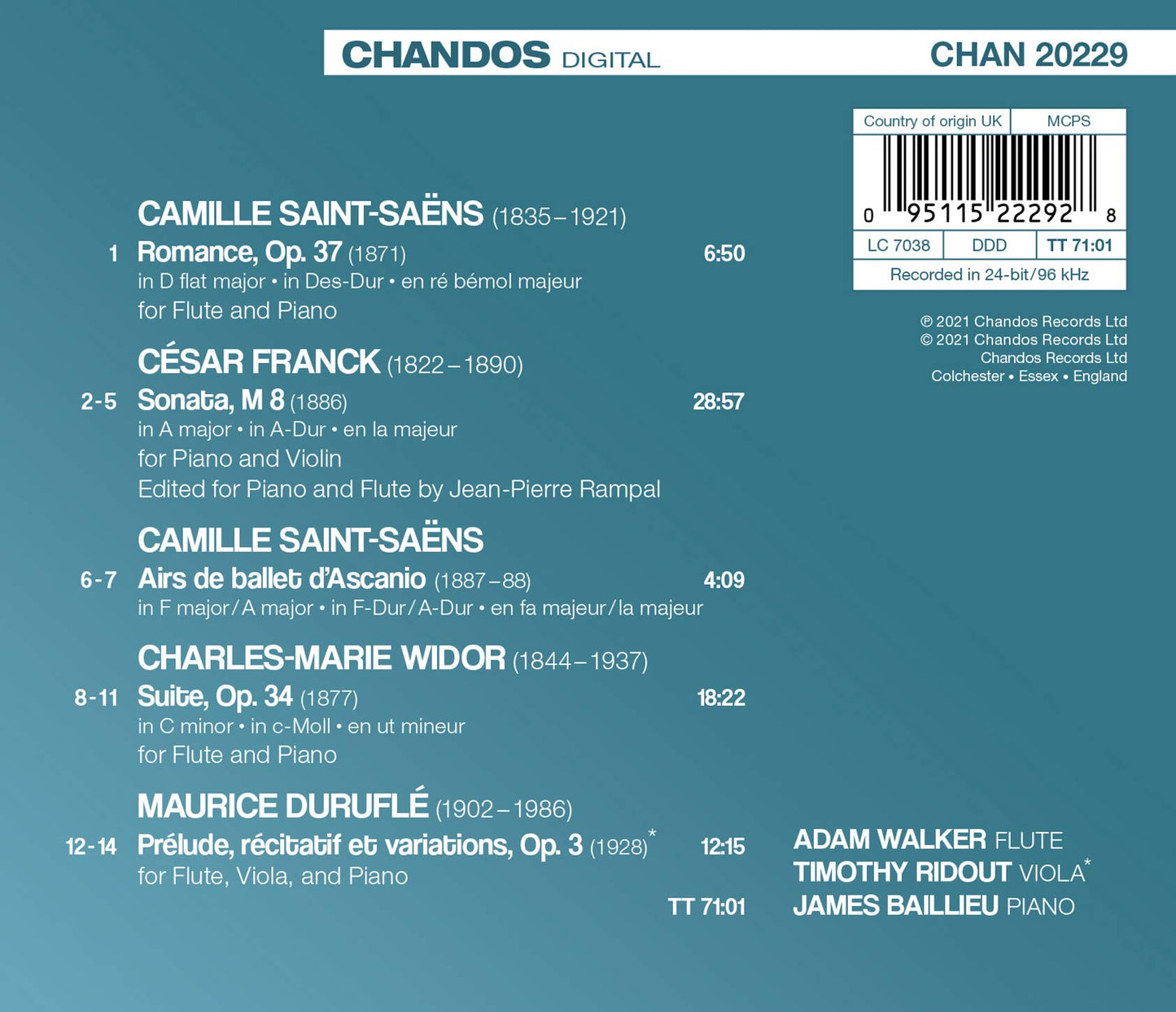 French Works for Flute