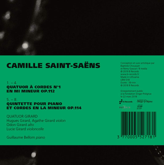 Saint-Saëns: String Quartet No. 1 - Piano Quintet