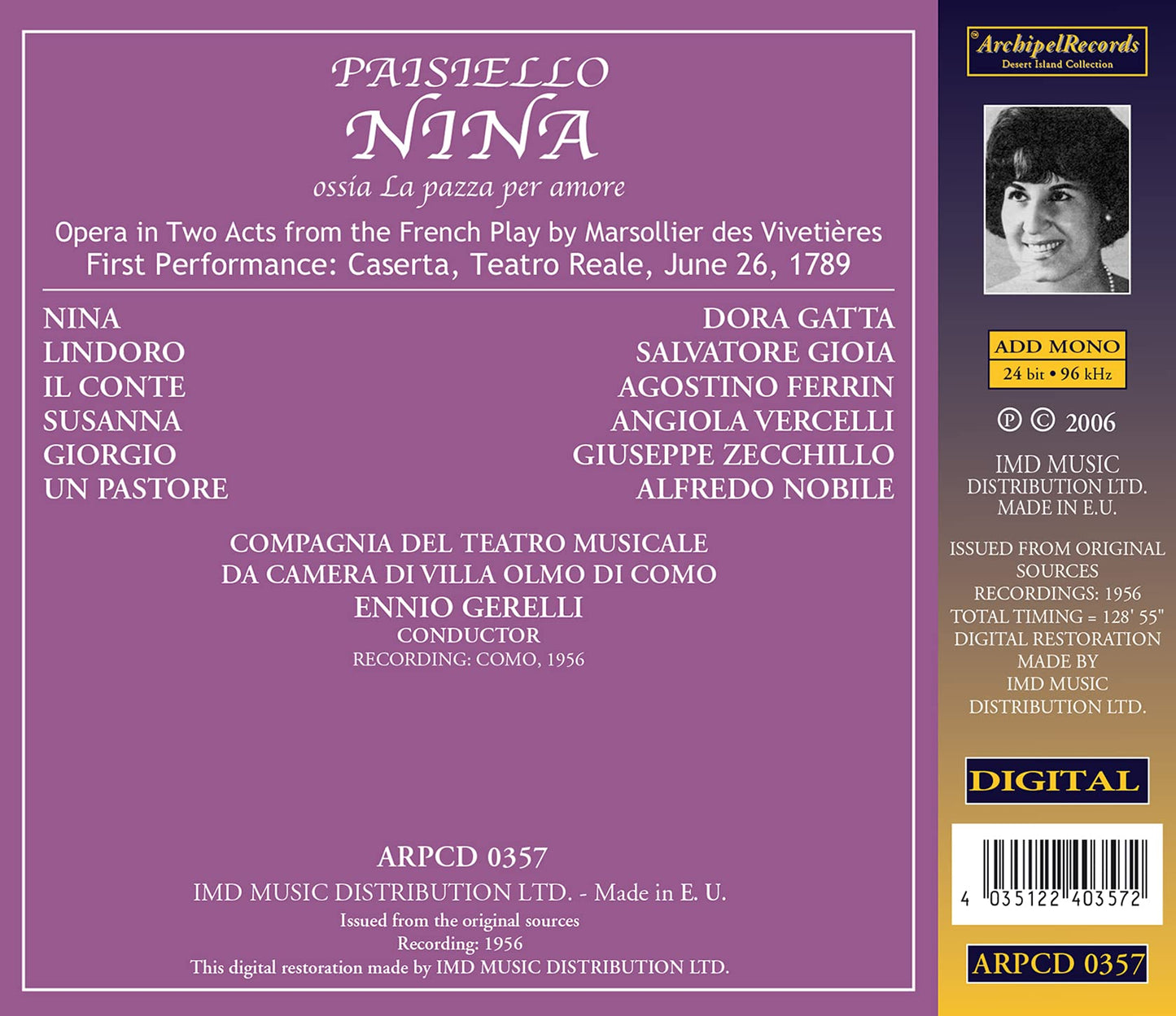 Paisiello: Nina