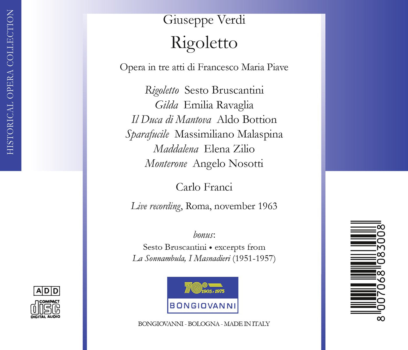 Verdi: Rigoletto (Live)