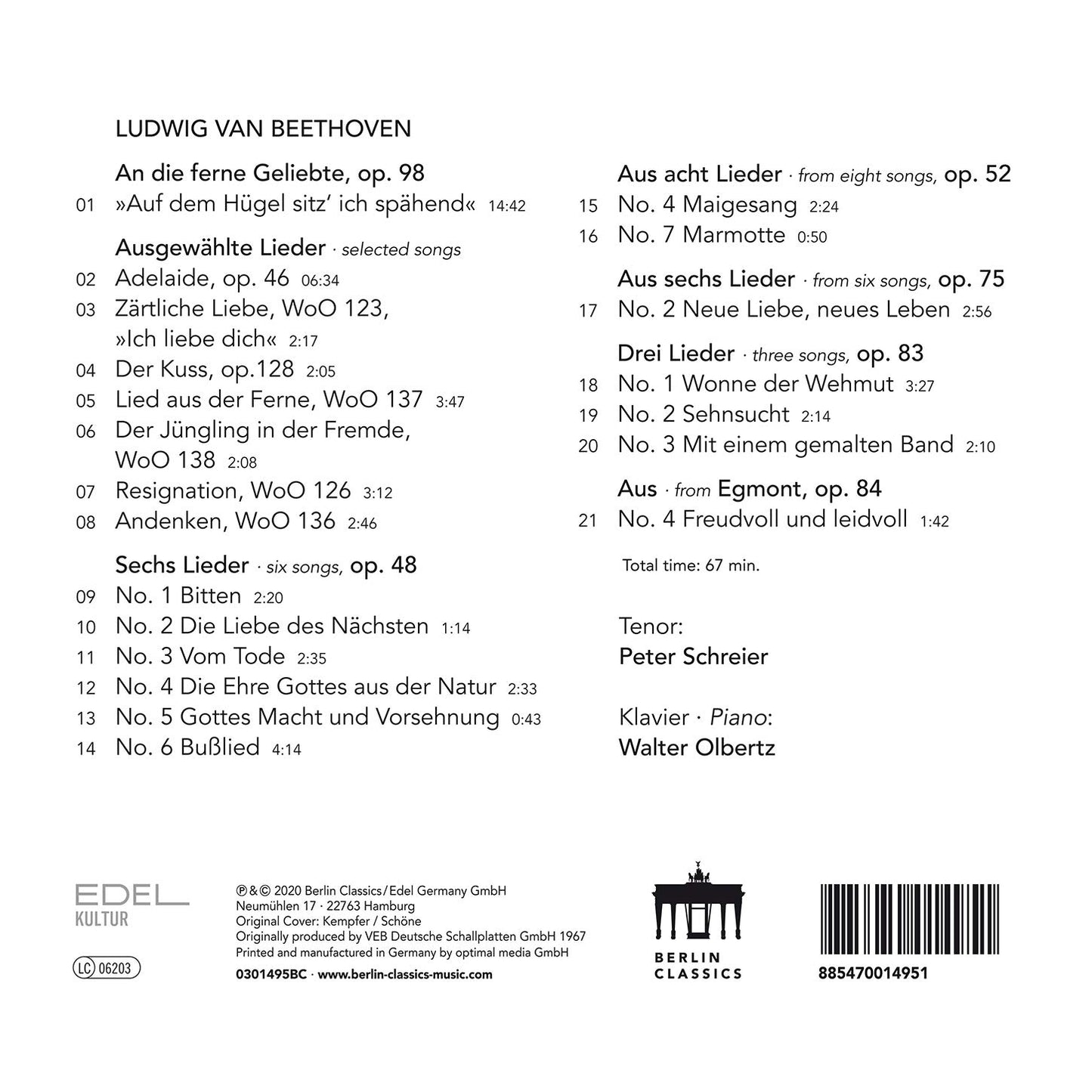 EIN LIEDERABEND MIT PETER SCHR